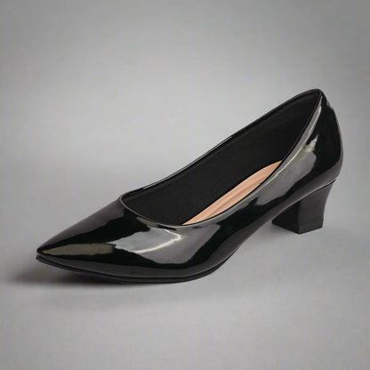 Women's Formal Box Heel Court Shoe
