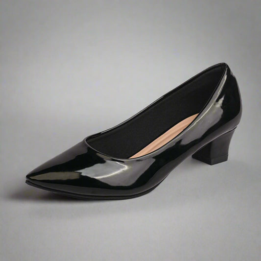Women's Formal Box Heel Court Shoe