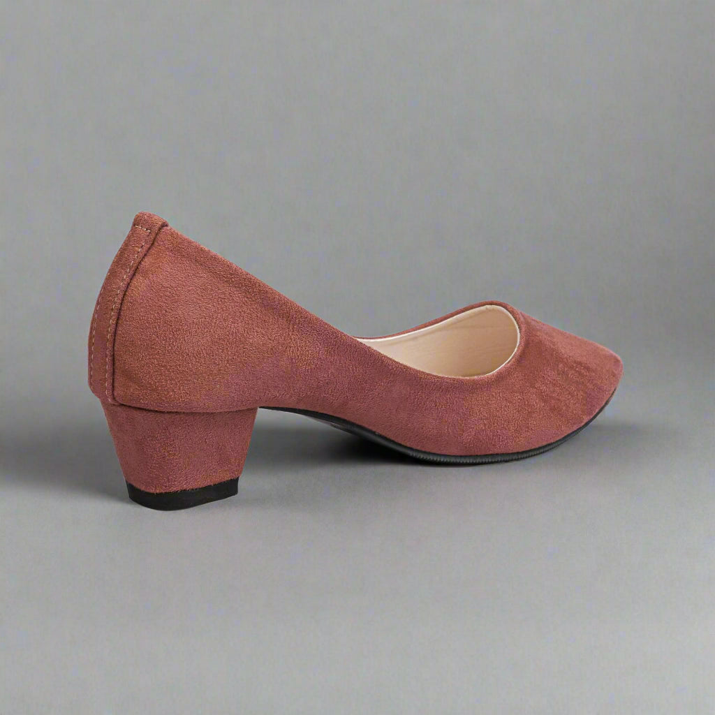Women's Casual Box Heel Court Shoe