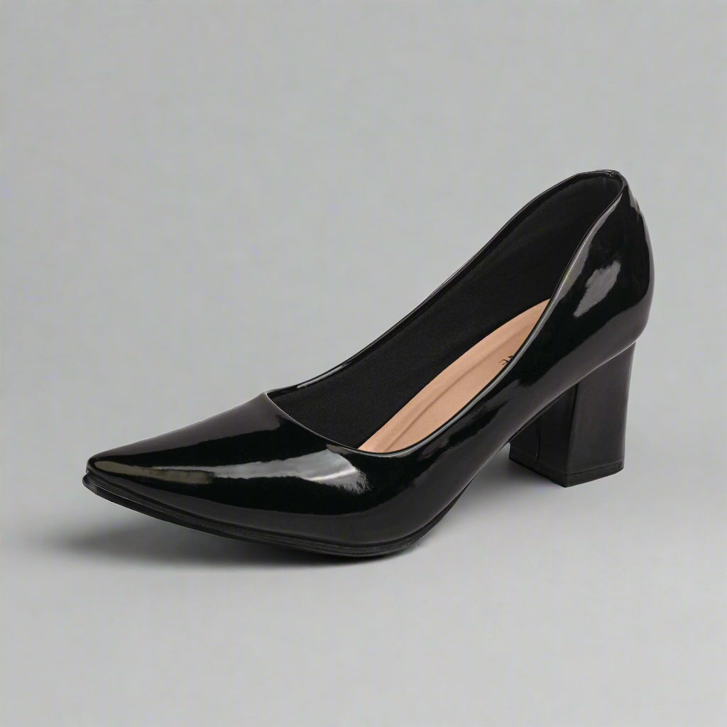 Women's Formal Box Heel Court Shoe