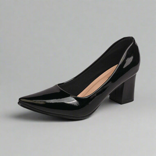 Women's Formal Box Heel Court Shoe